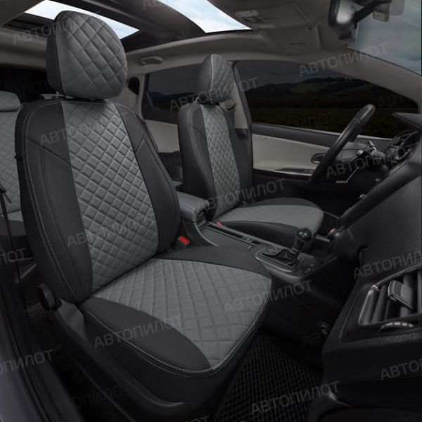 Чехлы Автопилот Экокожа Ромб на MINI Cooper Countryman (R60) 5-дверный хэтчбек 2010-2016 г.в. Чехлы Автопилот Экокожа Ромб на MINI Cooper Countryman (R60) 5-дверный хэтчбек 2010-2016 г.в.