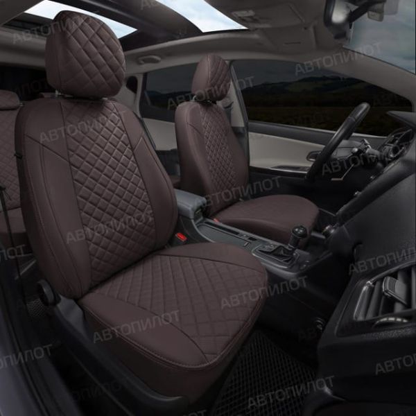 Чехлы Автопилот Экокожа Ромб на MINI Cooper Countryman (R60) 5-дверный хэтчбек 2010-2016 г.в. Чехлы Автопилот Экокожа Ромб на MINI Cooper Countryman (R60) 5-дверный хэтчбек 2010-2016 г.в.