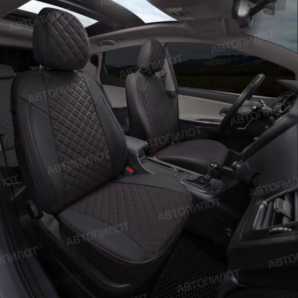 Чехлы Автопилот Экокожа Ромб на MINI Cooper Countryman (R60) 5-дверный хэтчбек 2010-2016 г.в. Чехлы Автопилот Экокожа Ромб на MINI Cooper Countryman (R60) 5-дверный хэтчбек 2010-2016 г.в.