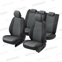 Чехлы Автопилот Алькантара Ромб на Hyundai Matrix (2001-2010) Чехлы Автопилот Алькантара Ромб на Hyundai Matrix (2001-2010)