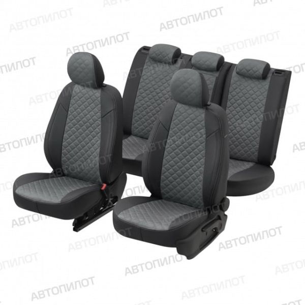 Чехлы Автопилот Алькантара Ромб на Hyundai Matrix (2001-2010) Чехлы Автопилот Алькантара Ромб на Hyundai Matrix (2001-2010)