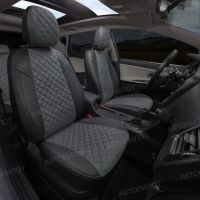 Чехлы Автопилот Алькантара Ромб на Hyundai Matrix (2001-2010) Чехлы Автопилот Алькантара Ромб на Hyundai Matrix (2001-2010)