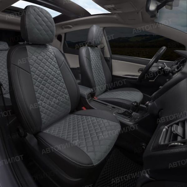 Чехлы Автопилот Алькантара Ромб на Hyundai Matrix (2001-2010) Чехлы Автопилот Алькантара Ромб на Hyundai Matrix (2001-2010)