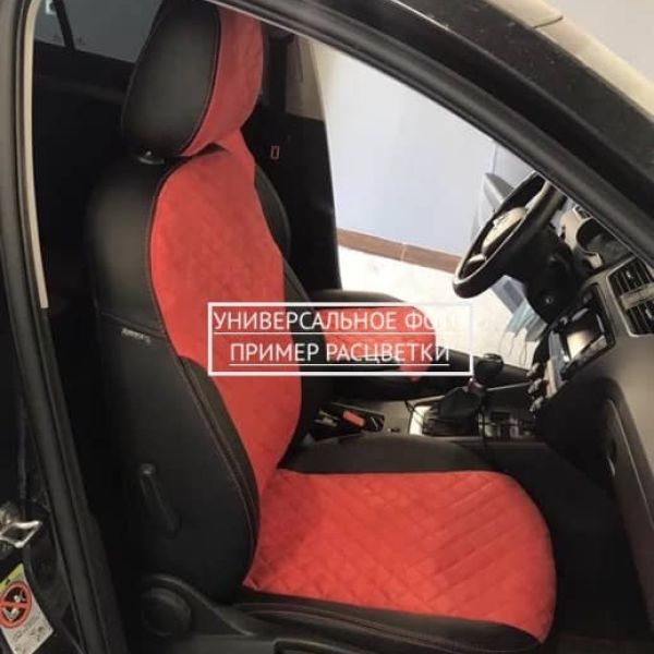 Чехлы Автопилот Алькантара Ромб на Hyundai Matrix (2001-2010) Чехлы Автопилот Алькантара Ромб на Hyundai Matrix (2001-2010)